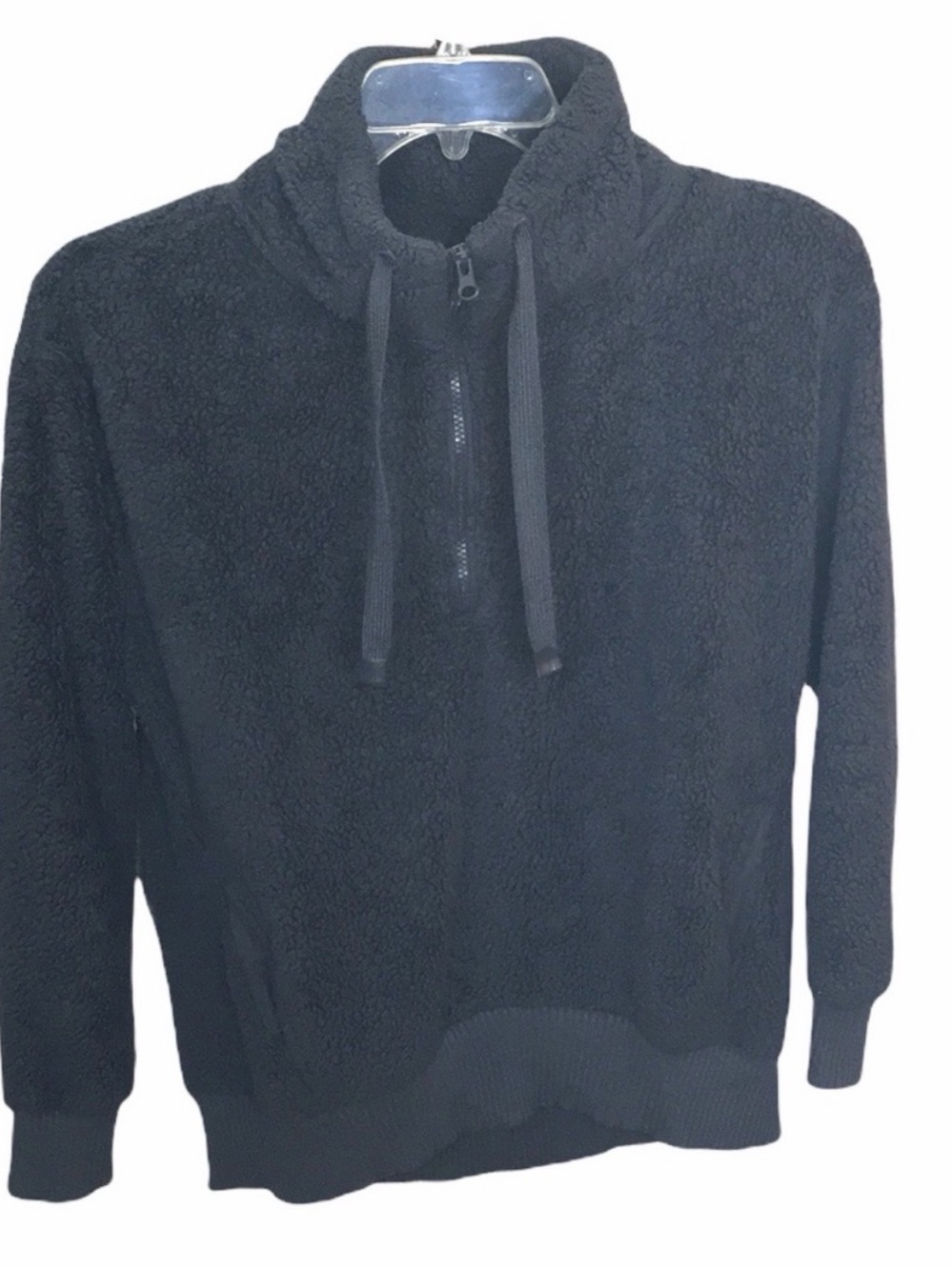 Cozy Sherpa Quarter Zip-Up Pullover Jacket
